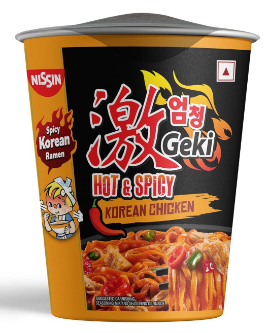 Nissin Geki Hot & Spicy Korean Chicken Cup Noodles 70 g